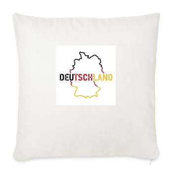 Map of Germany - Sofa pillowcase 17,3'' x 17,3'' (45 x 45 cm) - natural white - Front