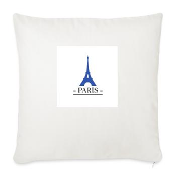 Paris - Sofa pillowcase 17,3'' x 17,3'' (45 x 45 cm) - natural white - Front