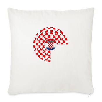 Croatie hrvatska croatie hrv voyage europe zagreb - Housse de coussin décorative 45 x 45 cm - blanc nature - Devant