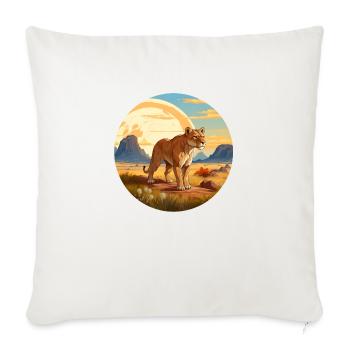 Lioness - Sofa pillowcase 17,3'' x 17,3'' (45 x 45 cm) - natural white - Front