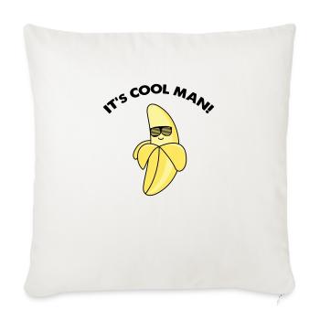banane fraîche - Housse de coussin décorative 45 x 45 cm - blanc nature - Devant