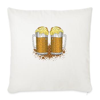 Pints - Sofakissenbezug 45 x 45 cm - Naturweiß  - Vorne