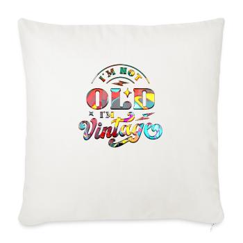 50th Birthday vintage retro Born in 1973 Birthday - Sofa pillowcase 17,3'' x 17,3'' (45 x 45 cm) - natural white - Front