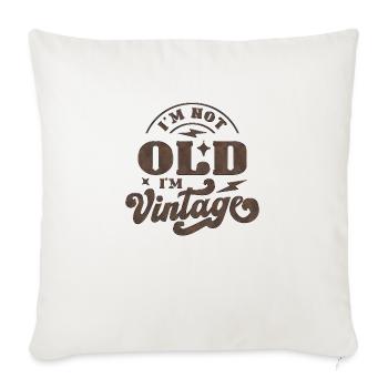 50th Birthday vintage retro Born in 1973 Birthday - Sofa pillowcase 17,3'' x 17,3'' (45 x 45 cm) - natural white - Front