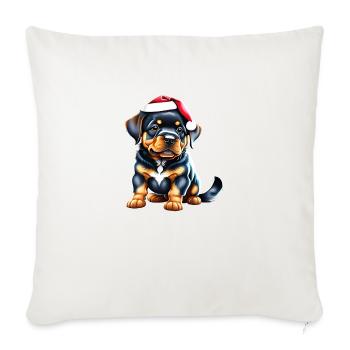 Rottweiler Dog Puppy Rottweiler Puppy Dogs - Sofa pillowcase 17,3'' x 17,3'' (45 x 45 cm) - natural white - Front