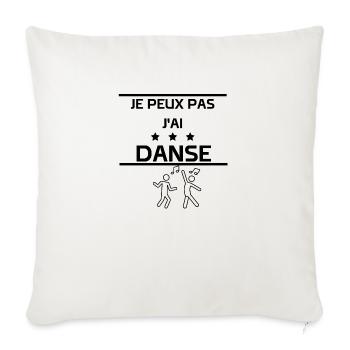 Indisponible, Danse en Cours - Housse de coussin décorative 45 x 45 cm - blanc nature - Devant