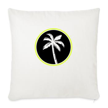 palm tree - Sofa pillowcase 17,3'' x 17,3'' (45 x 45 cm) - natural white - Front