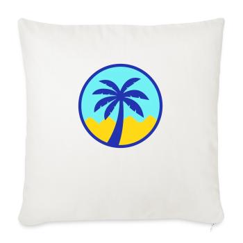 Pyramide de palmiers - Housse de coussin décorative 45 x 45 cm - blanc nature - Devant