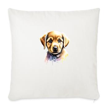 Golden Retriever Dogs Dog Owners Dog Puppy - Sofa pillowcase 17,3'' x 17,3'' (45 x 45 cm) - natural white - Front