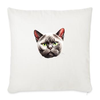 British Shorthair Cat Cat Cat Kitten - Sofa pillowcase 17,3'' x 17,3'' (45 x 45 cm) - natural white - Front