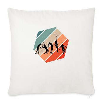 Men's Tennis Tennis Women's Tennis Player - Sofa pillowcase 17,3'' x 17,3'' (45 x 45 cm) - natural white - Front