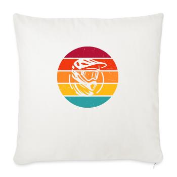 Femmes Hommes Cyclisme Cyclisme VTT - Housse de coussin décorative 45 x 45 cm - blanc nature - Devant