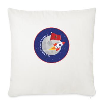 Moroccan Space Agency - Sofa pillowcase 17,3'' x 17,3'' (45 x 45 cm) - natural white - Front