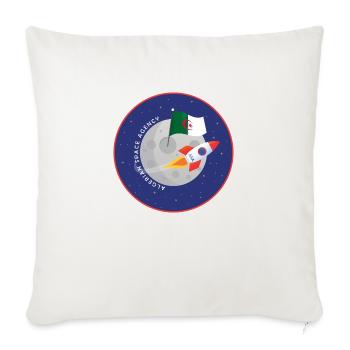 Algerian Space Agency - Sofa pillowcase 17,3'' x 17,3'' (45 x 45 cm) - natural white - Front