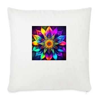 Flower - Sofa pillowcase 17,3'' x 17,3'' (45 x 45 cm) - natural white - Front