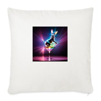 Gogo Rabbit - Sofakissenbezug 45 x 45 cm - Naturweiß  - Vorne