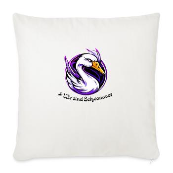 cygne Schwanau 2 - Housse de coussin décorative 45 x 45 cm - blanc nature - Devant