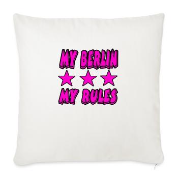 Berlin - Housse de coussin décorative 45 x 45 cm - blanc nature - Devant