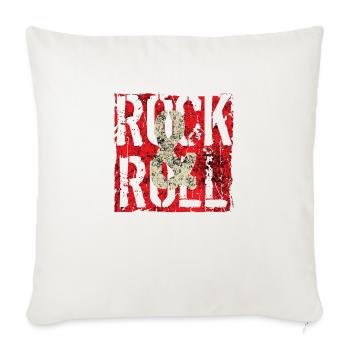 Musique, Rétro, Heavy Metal, Hard Rock, Punk, Vinyle, Pop - Housse de coussin décorative 45 x 45 cm - blanc nature - Devant