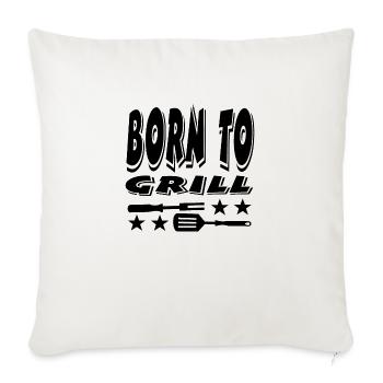 Griller - Housse de coussin décorative 45 x 45 cm - blanc nature - Devant