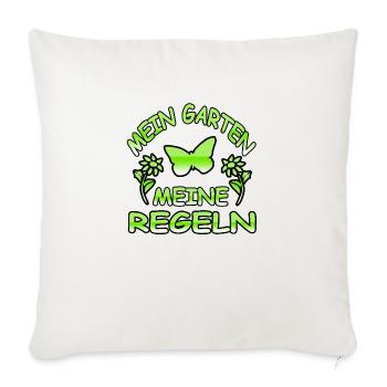 Garten - Sofakissenbezug 45 x 45 cm - Naturweiß  - Vorne