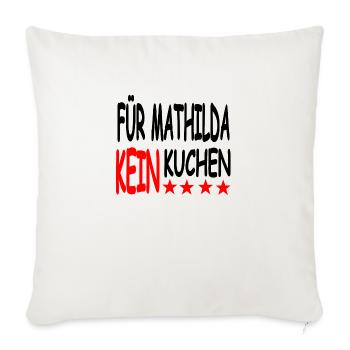 Kuchen - Sofakissenbezug 45 x 45 cm - Naturweiß  - Vorne