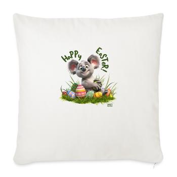 Frohe Ostern - Sofakissenbezug 45 x 45 cm - Naturweiß  - Vorne