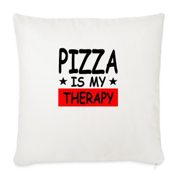 Pizza - Sofa pillowcase 17,3'' x 17,3'' (45 x 45 cm) - natural white - Front