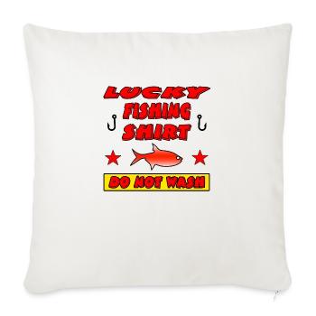 Angling - Sofa pillowcase 17,3'' x 17,3'' (45 x 45 cm) - natural white - Front