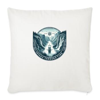 Epic Fjord Expedition - Sofa pillowcase 17,3'' x 17,3'' (45 x 45 cm) - natural white - Front