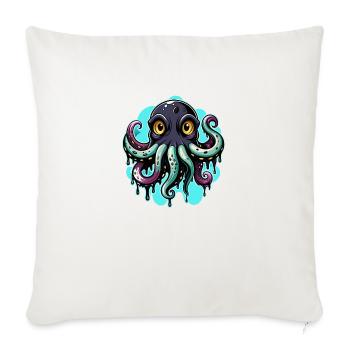 octopus - Sofakissenbezug 45 x 45 cm - Naturweiß  - Vorne