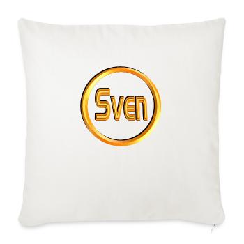 sven2 - Sofakissenbezug 45 x 45 cm - Naturweiß  - Vorne