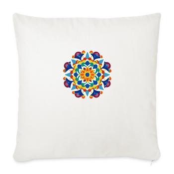Mandala Pattern Colors Symmetrical2 - Sofa pillowcase 17,3'' x 17,3'' (45 x 45 cm) - natural white - Front
