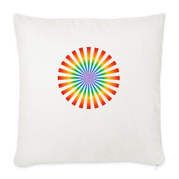 Pride-Blume - Sofakissenbezug 45 x 45 cm - Naturweiß  - Vorne