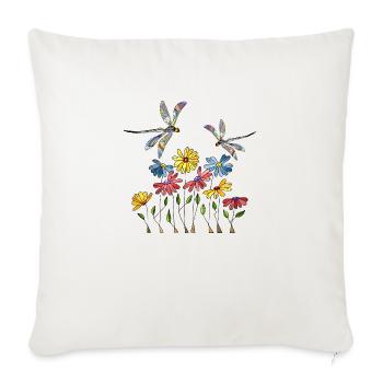 Important - Housse de coussin décorative 45 x 45 cm - blanc nature - Devant