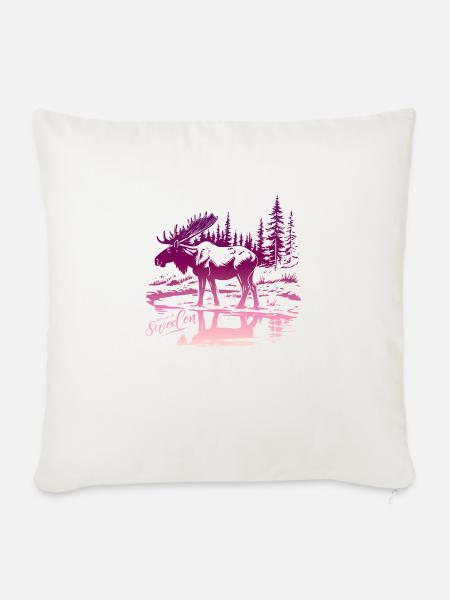 Schweden Schweden Viking Norden Skandinavien Mittsommer - Sofakissenbezug 45 x 45 cm - Naturweiß