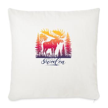 Sweden Sweden Viking Norden Scandinavia Midsummer - Sofa pillowcase 17,3'' x 17,3'' (45 x 45 cm) - natural white - Front