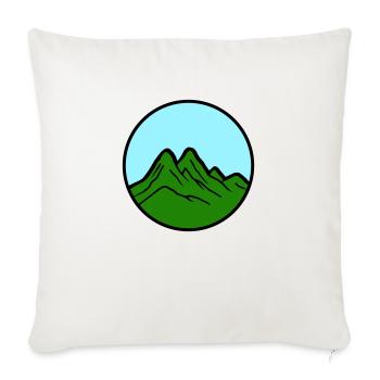 Mountains 2 - Sofa pillowcase 17,3'' x 17,3'' (45 x 45 cm) - natural white - Front