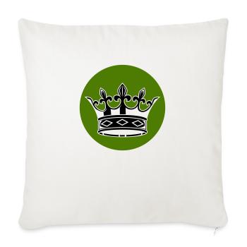 krone 1 - Sofakissenbezug 45 x 45 cm - Naturweiß  - Vorne