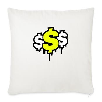 dollar symbol - Sofakissenbezug 45 x 45 cm - Naturweiß  - Vorne