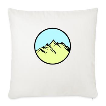 mountains mountains - Sofa pillowcase 17,3'' x 17,3'' (45 x 45 cm) - natural white - Front