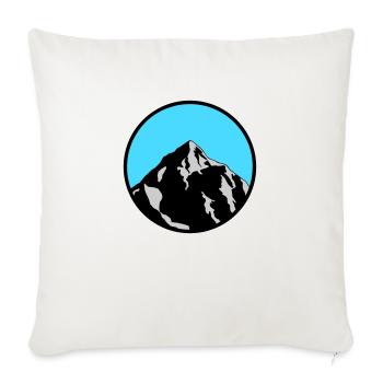 montagne - Housse de coussin décorative 45 x 45 cm - blanc nature - Devant