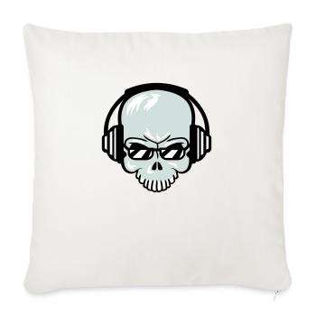 Skull Skeleton Skull Horror Halloween Head - Sofa pillowcase 17,3'' x 17,3'' (45 x 45 cm) - natural white - Front