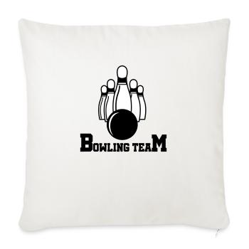 bowling team - Sofakissenbezug 45 x 45 cm - Naturweiß  - Vorne