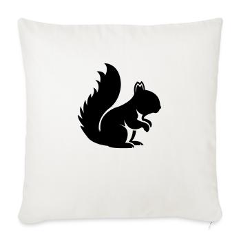 Squirrel - Sofa pillowcase 17,3'' x 17,3'' (45 x 45 cm) - natural white - Front