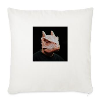 Dinosaure rétro - Housse de coussin décorative 45 x 45 cm - blanc nature - Devant