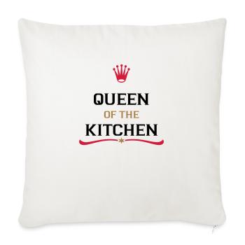 Tablier de cuisine pour un cuisinier parfait - Housse de coussin décorative 45 x 45 cm - blanc nature - Devant