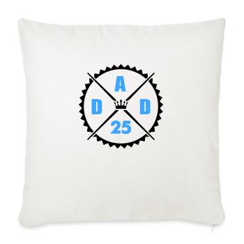 Papa 25 - Housse de coussin décorative 45 x 45 cm - blanc nature - Devant