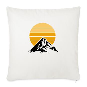 Berge Mountains - Sofa pillowcase 17,3'' x 17,3'' (45 x 45 cm) - natural white - Front