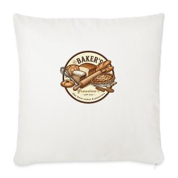 grandmas bakery - Sofa pillowcase 17,3'' x 17,3'' (45 x 45 cm) - natural white - Front
